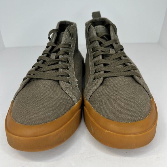 Mutual Weave Mens 016-0231 Freelon Olive Green Hi Canvas Size 11 M Casual Shoes - Picture 3 of 10